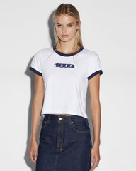 1999 Mini Short Sleeve T-shirt - White Navy