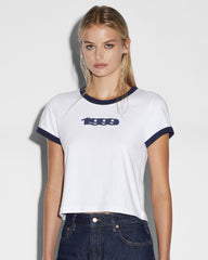1999 Mini Short Sleeve T-shirt - White Navy