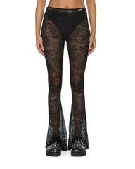 Womens Flare Pant Black Lace Pants