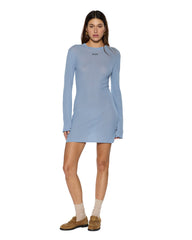 Womens Crawford Ls Dress Ice Blue Dresses