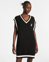 Cross Dollar Knit Dress Black
