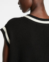 Cross Dollar Knit Dress Black