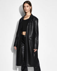 Buy Zephyr Duster Black Women's Longline Coat KSUBI