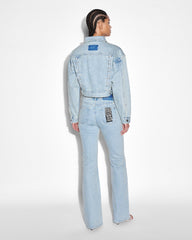 Buy Billie Jacket Dove Laced Denim Trucker Jacket KSUBI