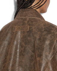 Creed Jacket Weathered - Brown Leather