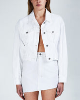 Womens Justify Jacket Fly White Jackets