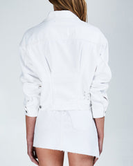 Womens Justify Jacket Fly White Jackets