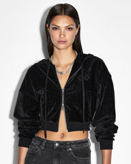 Womens Ritzy Infinity Jumper Black Fleece