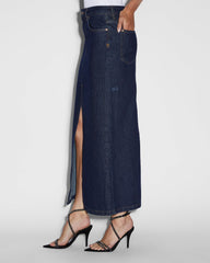 Swerve Midi Skirt Legacy - Dark Blue Denim