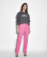 Buy Unity Star Oh G Crew Charcoal Women's Sweater KSUBI