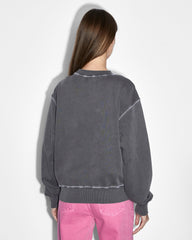 Buy Unity Star Oh G Crew Charcoal Women's Sweater KSUBI