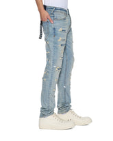 Mens Van Winkle Scatter Blue Skinny Denim Jeans