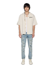 Mens Van Winkle Scatter Blue Skinny Denim Jeans