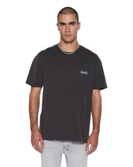 Mens Allday Biggie Ss Tee Faded Black Tees