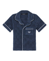 Kids Lil Lounge Ss Resort Shirt Navy Shirts