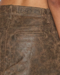 Low Rider Mini Weathered - Brown Leather