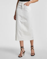 Graduate Midi Skirt Blanc