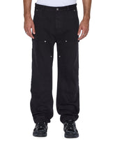 Mens Operator Pant Jasper Black Relaxed Denim Jeans