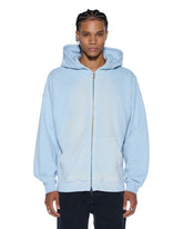 Mens Intruder Ekcess Zip Thru Hood Ice Mist Fleece