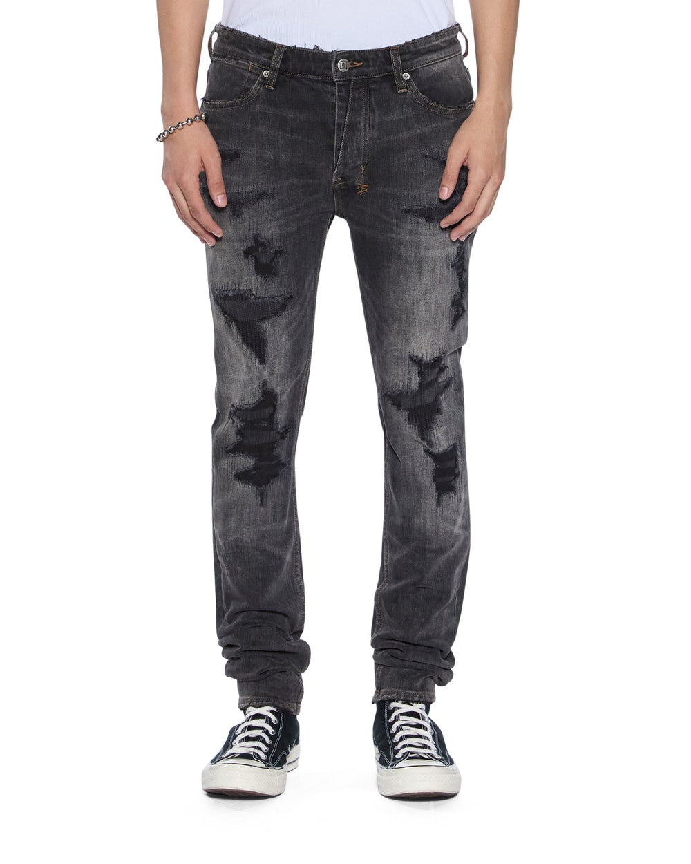 Mens Van Winkle Retorqued Repair Skinny Denim Jeans