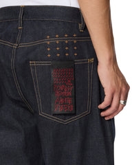 Anti K Selvedge Raw Blue Straight Leg Jeans