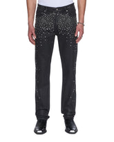 Mens Chitch Backstage Black Metalik Slim Denim Jeans