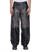 Mens Blackjack Maxx Pant Aged Black Relaxed Denim Jeans