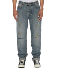 Mens Hazlow Selvedge Melbourne Blue Straight Denim Jeans
