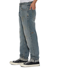 Mens Hazlow Selvedge Melbourne Blue Straight Denim Jeans