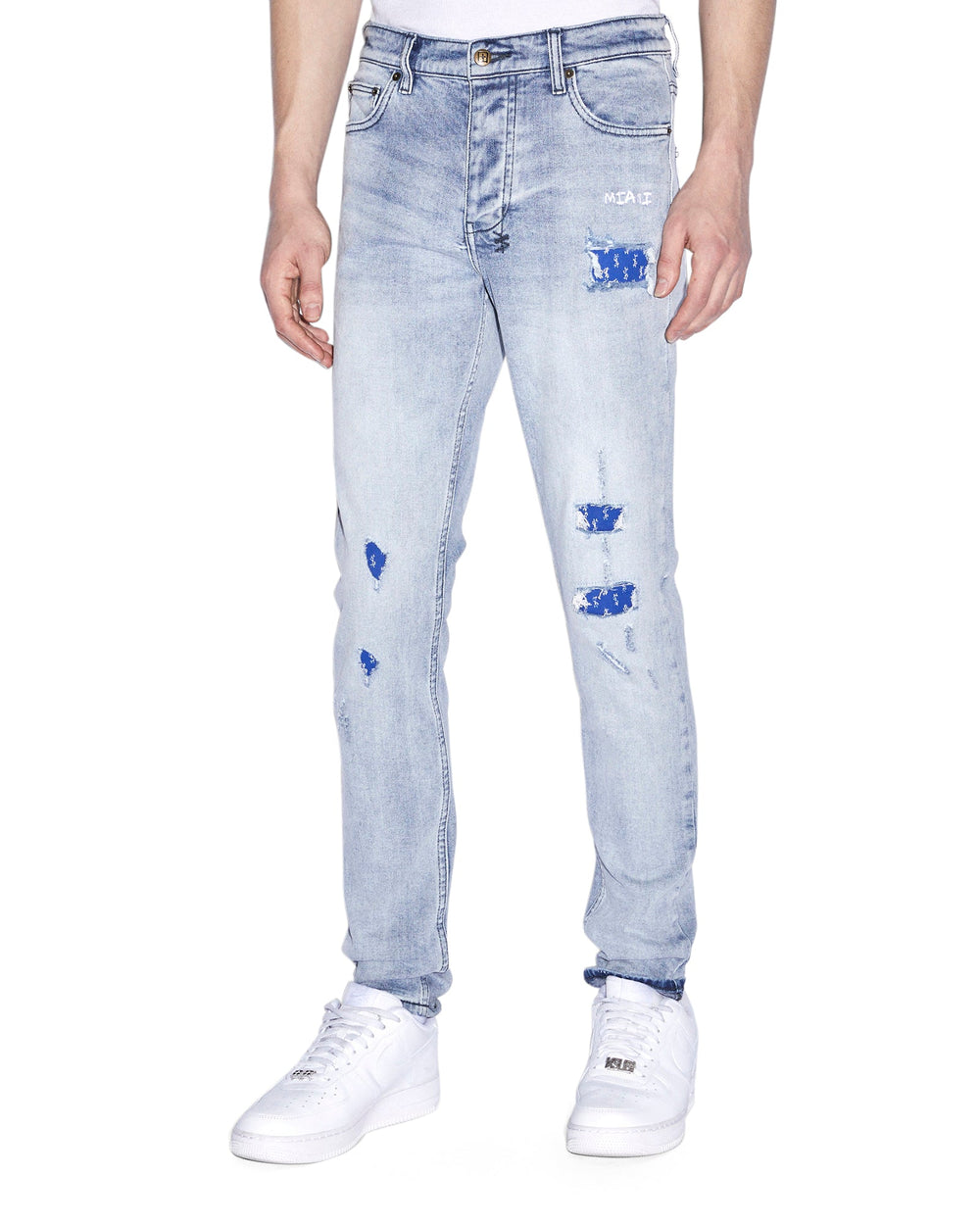 Buy Chitch Miami Philly Blue Men's Slim Denim Jeans KSUBI
