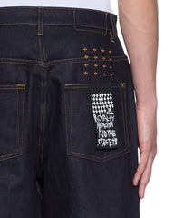 Mens Maxx Raw Blue Baggy Denim Jeans