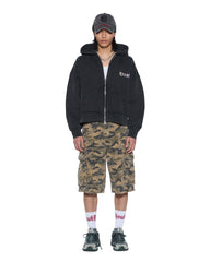 Mens Death Snake Halen Zip Hoodie Ash Fleece