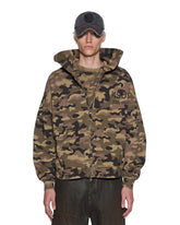 Mens Zip Thru Halen Hoodie Camo Fleece