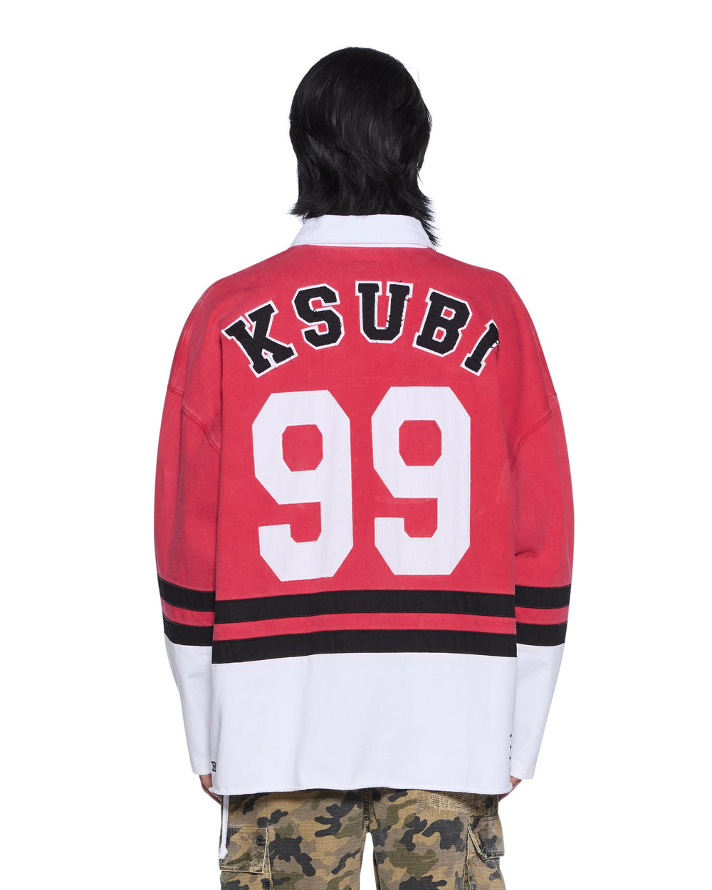 Mens Duke Rugby Ls Jersey Red Fashion Tops