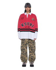 Mens Duke Rugby Ls Jersey Red Fashion Tops