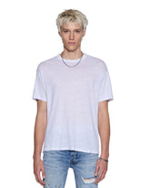 Mens Sid Linen Ss Tee White Tees