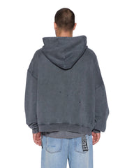 Mens Blasted Ekcess Hoodie Rhino Fleece