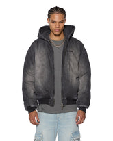 Mens Slouch Bomber Jacket Faded Black Jackets