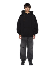 Mens Intruder Ekcess Hoodie Jet Black Fleece