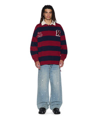 Mens Rugged Rugby Jersey Fire Fade Fashion Tops