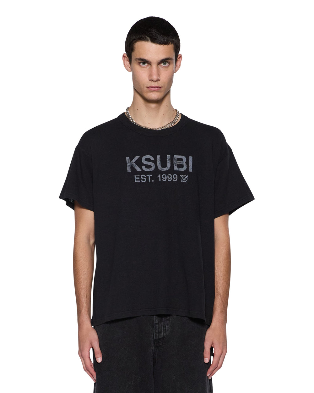 Mens State Slub Sid Ss Tee Black Tees