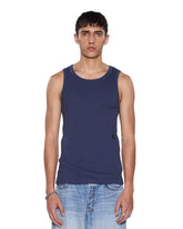 Mens Debut Singlet Navy Tees