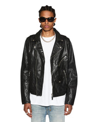 Buy Capitol Leather Jacket Black Ksubi