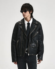 Buy Capitol Leather Jacket Black Ksubi