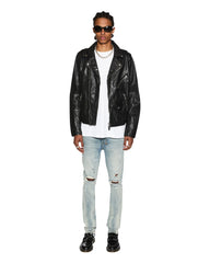 Buy Capitol Leather Jacket Black Ksubi