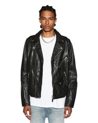 Buy Capitol Leather Jacket Black Ksubi