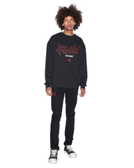 Buy Chicago 4X4 Biggie Crew Jet Black Men's Oversized Crew KSUBI