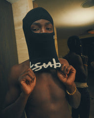 Inkognito Wool Balaclava - Black and White