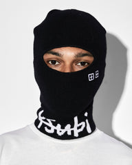 Inkognito Wool Balaclava - Black and White