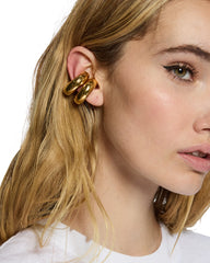 Gold Ripple Ear Cuff